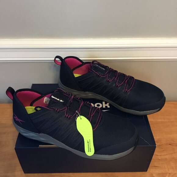 Reebok Astroride Women's Work Steel Toe Navy Blue Work Shoe Size 11M - Picture 2 of 7